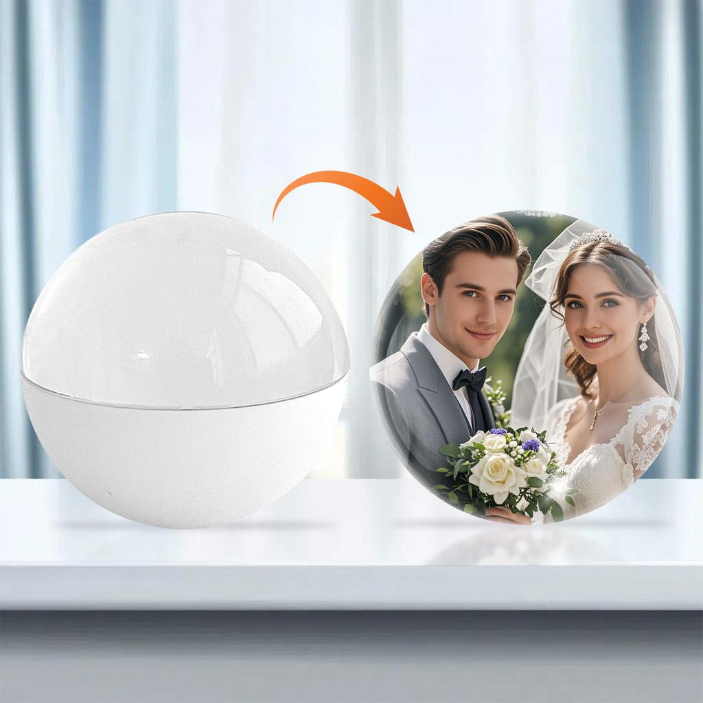 Crystal Ball Video Player 2.7in Memory Sphere Lamp Digital Display Video Ball Gift for Anniversary Birthday Wedding Christmas