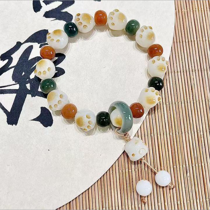 Niche Star Bead Love Heart Bracelet - Adjustable Y2K Bestie Couple Bangle