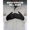 Lightweight Winter Gloves for Men Women, Warm Running Gloves Touchscreen Thermal