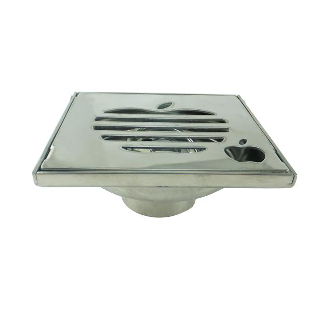100mm Square Stainless Steel 304 Shower Floor Drain for Bathroom Drainage System Quality Drains (Silver,Stainless Steel) серебряный