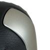 Honda Accord VIII 2008- Automatic Gear Shift Knob, Black Leather & Silver