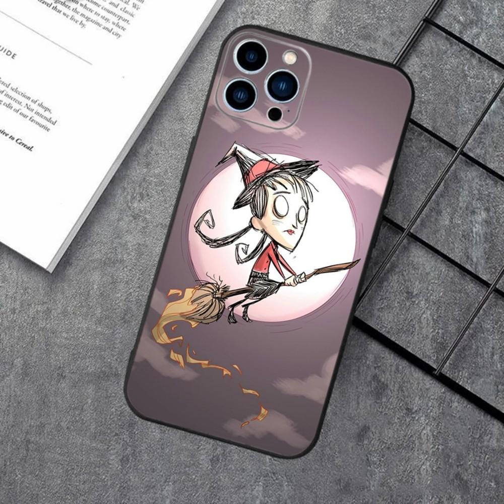 Game Don T S-Starve Phone Case For Apple iPhone 15,14,13,12,11,XS,XR,X,8,7,Pro,Max,Plus,mini Silicone Black Cover
