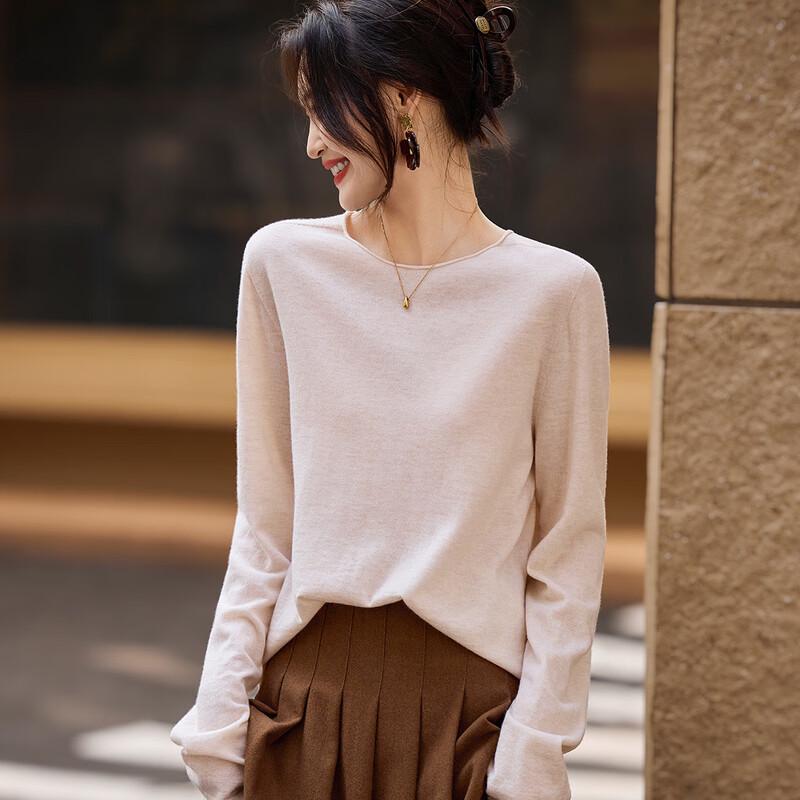 Pull ample en maille mélangée cachemire pour femme