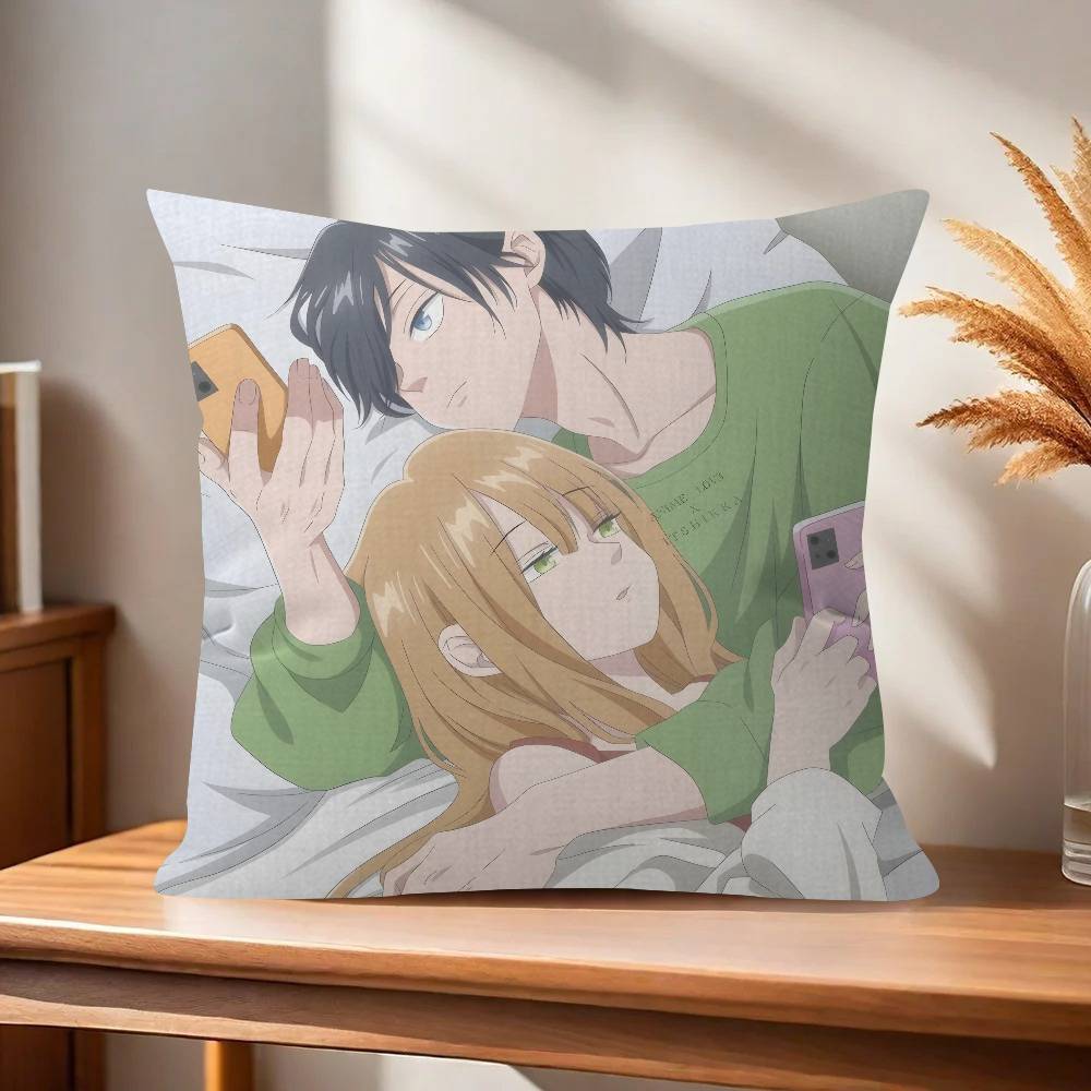Anime My Love Story With Yamadakun At Lv Personalized Picture Text Home Decorative Pillows Household Gifts Xcm
