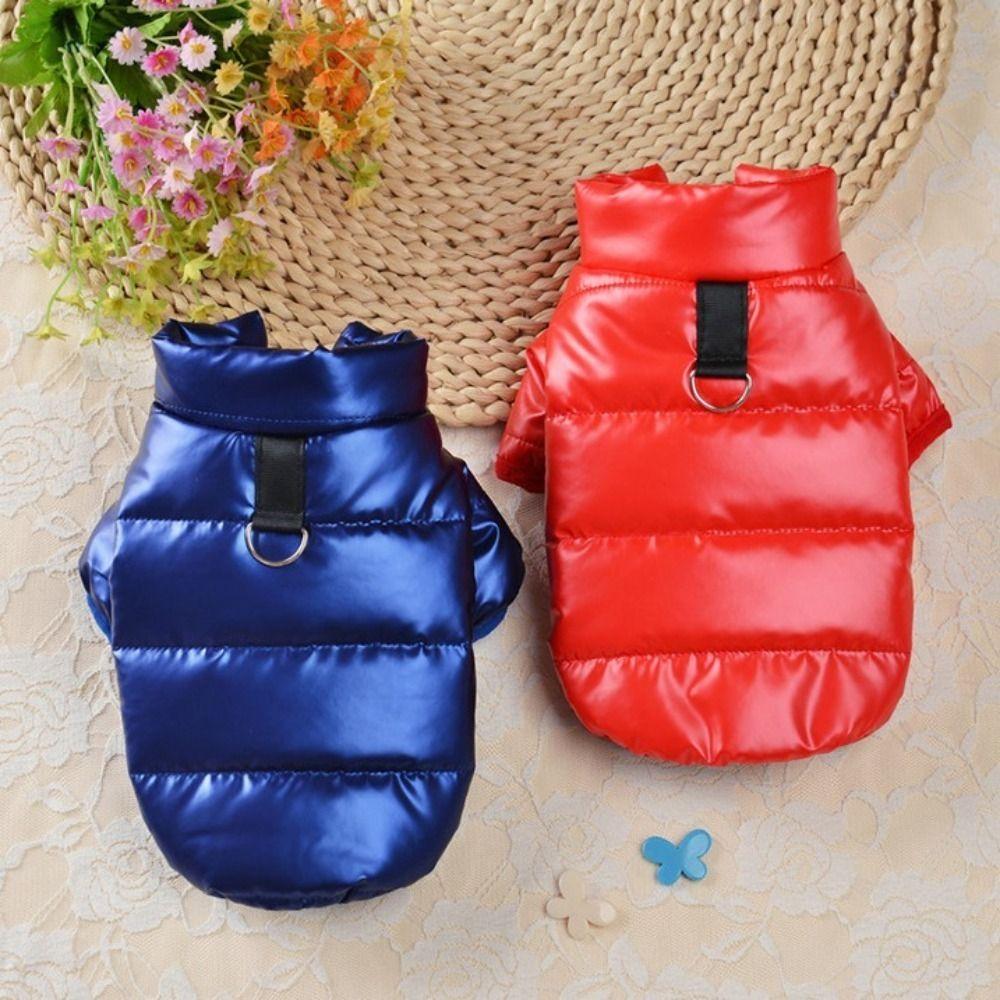Thicken Winter Dog Clothes Bright Color Pet Coat Outfits Casual Puppy Jacket Clothing  Pet Supplies