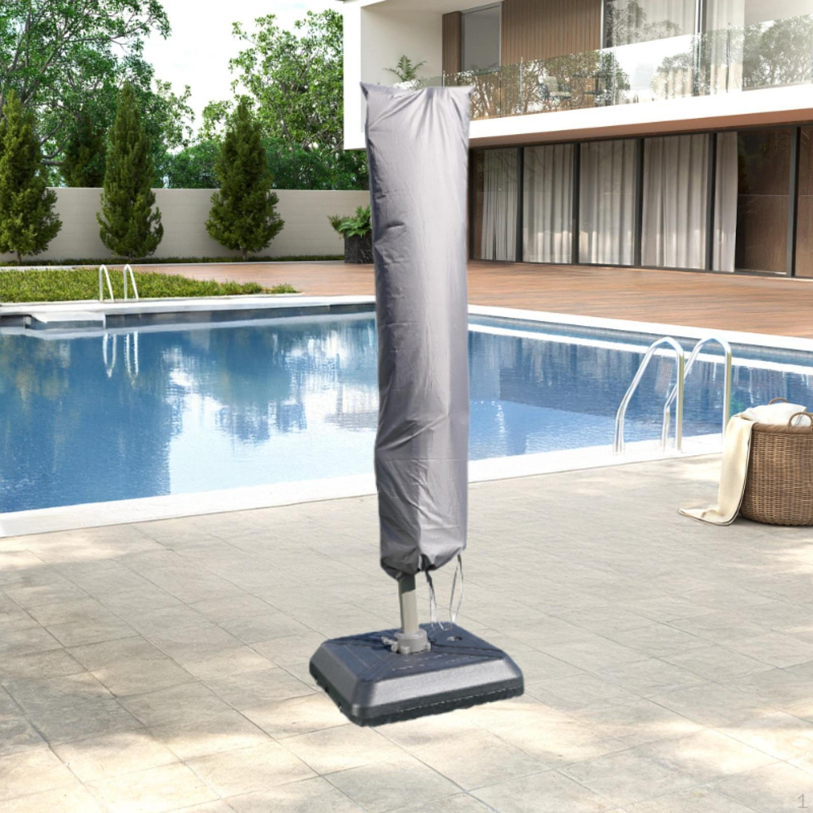 

Чехол для садового зонта, чехол для зонта для патио, всепогодный, пыле- и ветрозащитный, сверхпрочный, водонепроницаемый для S