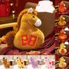 Chaveiro de Pônei de Pelúcia da Sorte do Ano do Cavalo Com Pelúcia Curta Macia Para Presente Coleção