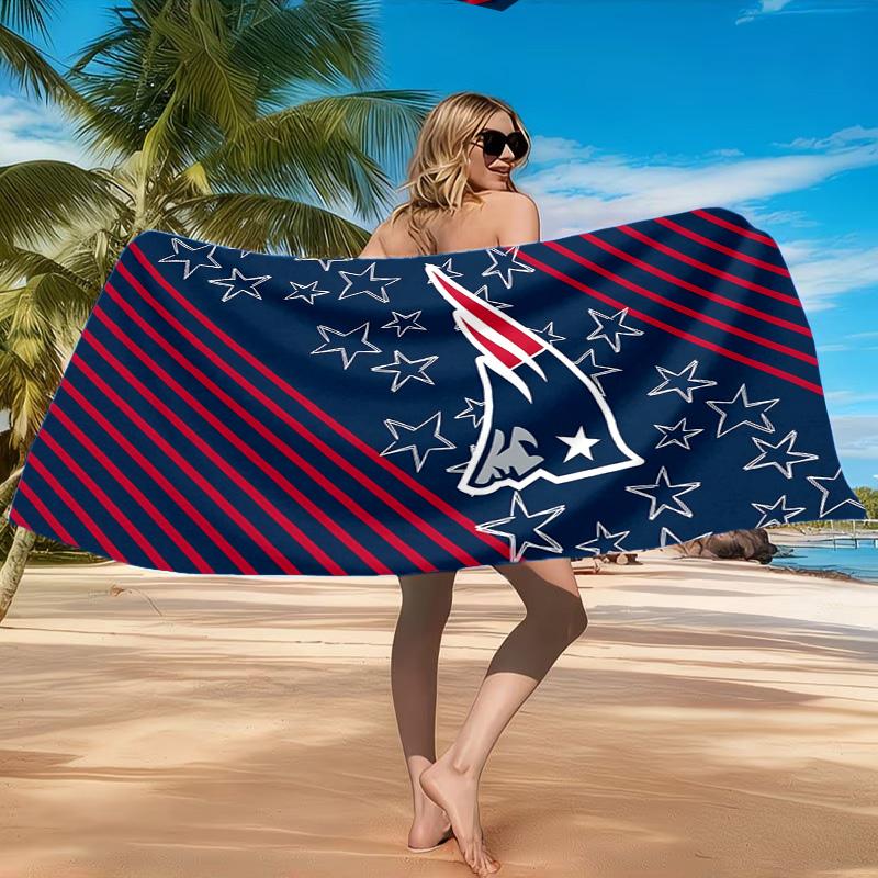 New England Patriots Gear Beach Towel, Quick-drying, Easy To Care For, Suitable for Both Fitness and Beach Vacations,Sports Essential