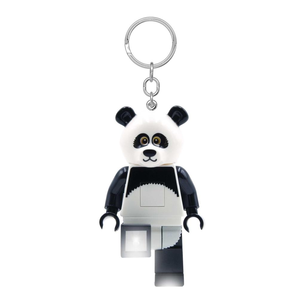 IQ Iconic Panda Guy Key Light Keychain LED Keychain Light Building Blocks Toy Doll with Movable Joints Mini Figure