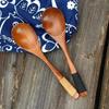 Wooden Spoons Large Long Handled Spoon Rice Soup Spoon Long Handled Wooden Strainer Spoon Skimmer Scoop Wooden Utensils Cooking