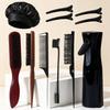 11pcs Hair styling tool set, wooden hair brush, spray bottle, nightcap, leopard beard brush, hairpin, special for real hair wigs