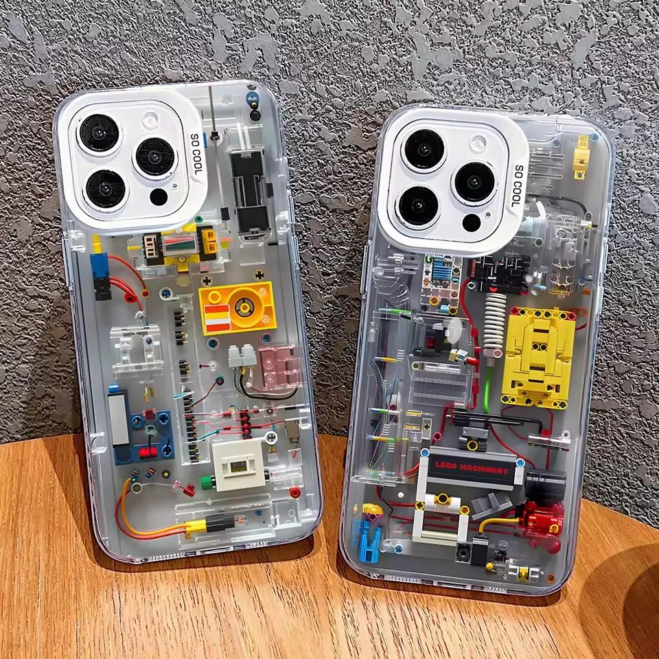 Circuit Board L-Legoes Phone Case for Samsung Galaxy S25 S24 Ultra S23 S22 S21 A55 A54 A34 A35 A15 Anti Fall Matte Cover