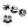 Custom Tailored Personalized Beach Decor Palm Tree Sign Outdoor Sunset Metal Sign