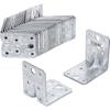 Corner Bracket - Bgs - Sparpack 25 Pieces - Galvanized - 70x70x55 Mm - 3350 G