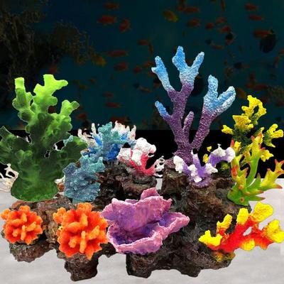 Lifelike Artificial Simulation Underwater Aquatic Ornament Coral Reef Sea Coral Aquarium Plants