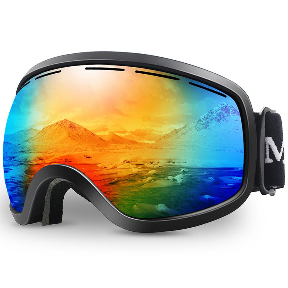 Ski Goggles for Men Winter Snow Sports Snowboard with Anti-fog Lens Ski Mask Glasses for Men Women Skiing Goggles