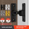 Punch-Free Hasp Latch Door Lock Black Cabinet Locks Kids Safety Lock Barn Door Sliding Door Anti-Pried Hook Lock Hardware