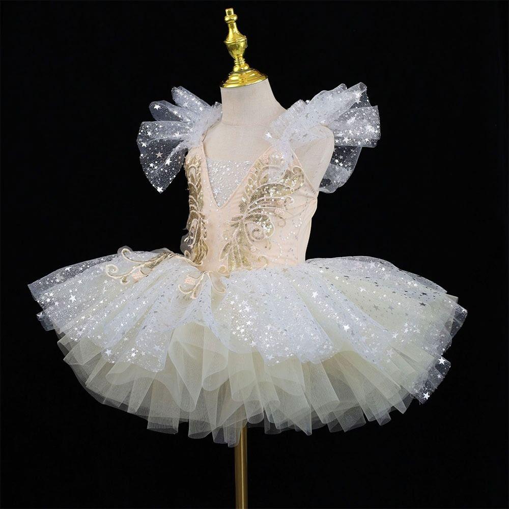 Sequin Ballet Tutu White Princess Dress Fashion Kids Ballet Dress Kids Girls
