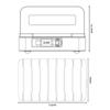 288W High-Power GaN Desktop Charging Station 8 Ports USB Multi-Port Charger with Retractable Cable for Mobile Phones & Computers