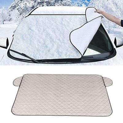 150*70cm Uniwersalna Osłona Przedniej Szyby Samochodowej Lato i Przeciwsłoneczna Maska Ochronna Samochodowa Wodoodporna Zimowa Śnieg Lód W8C0