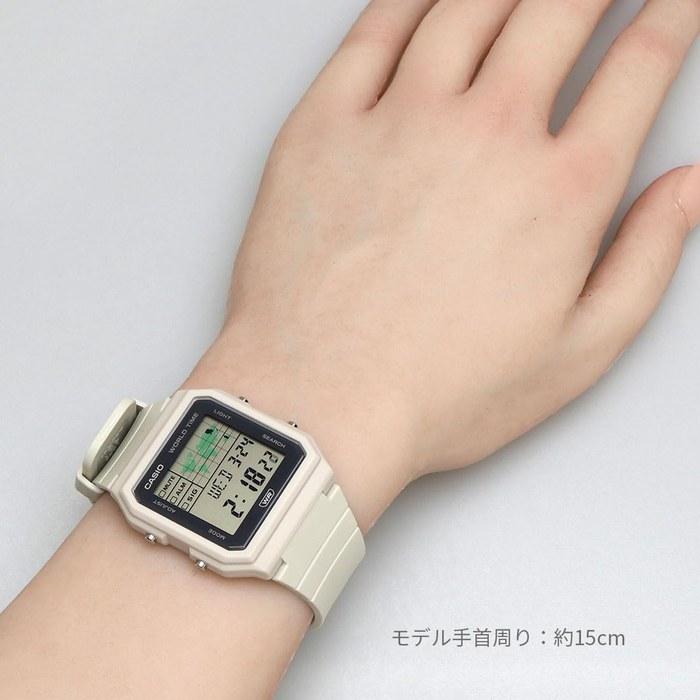 Casio World Time LF-30W-8A Digital Watch, Biomass Plastic Band, Ivory