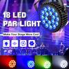 AluminumAlloy LED Par 18x12W RGBW StageLights 4in1 LED Lighting DMX512 Disco Light Professional Stage Dj Equipment Fast Shipping
