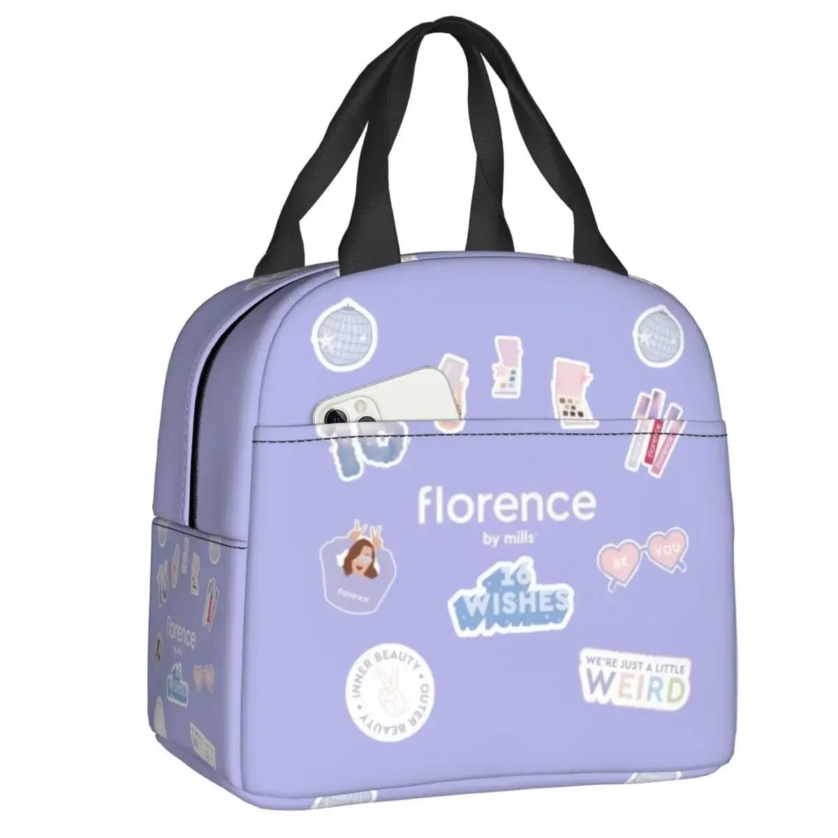 Изолированная сумка для обеда Florence By Mills для пикника на открытом воздухе, герметичная термосумка-холодильник для бенто, женская и детская школьная сумка для еды 22x20x13CM оранжевый