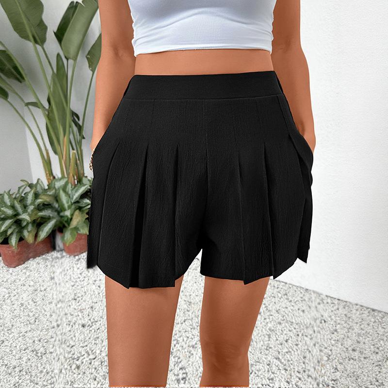 

Женские брюки женские плиссированные шорты женские XL чёрный