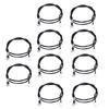 10Pcs   Thermistor Temperature Sensor Probe Round Lug Cold Pressed Terminal Connector 500mm
