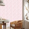 Hearts Wallpaper White and Coral 50x1000
