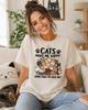 Cats Make Me Happy Shirt, Funny Cat Lover T-Shirt, Humans Make My Head Hurt