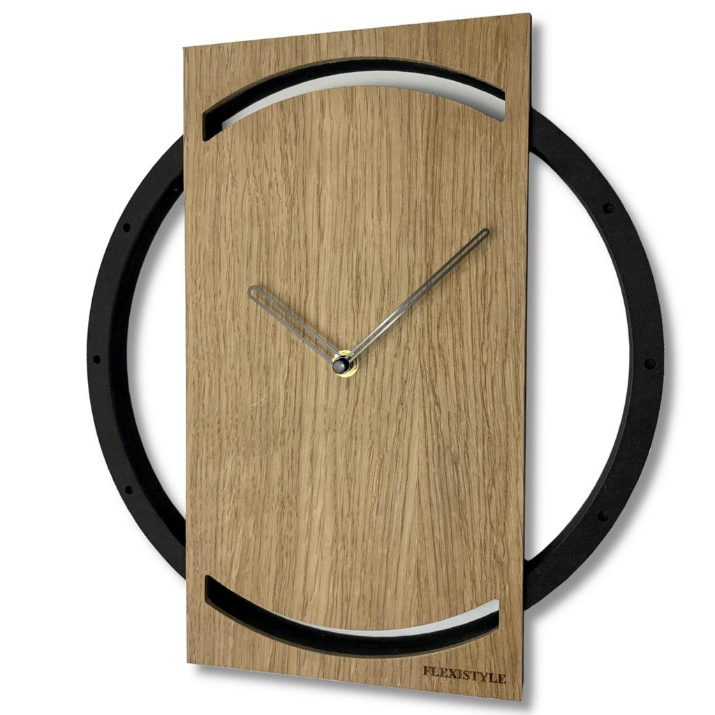 Wooden wall clock for the living room Wood Oak