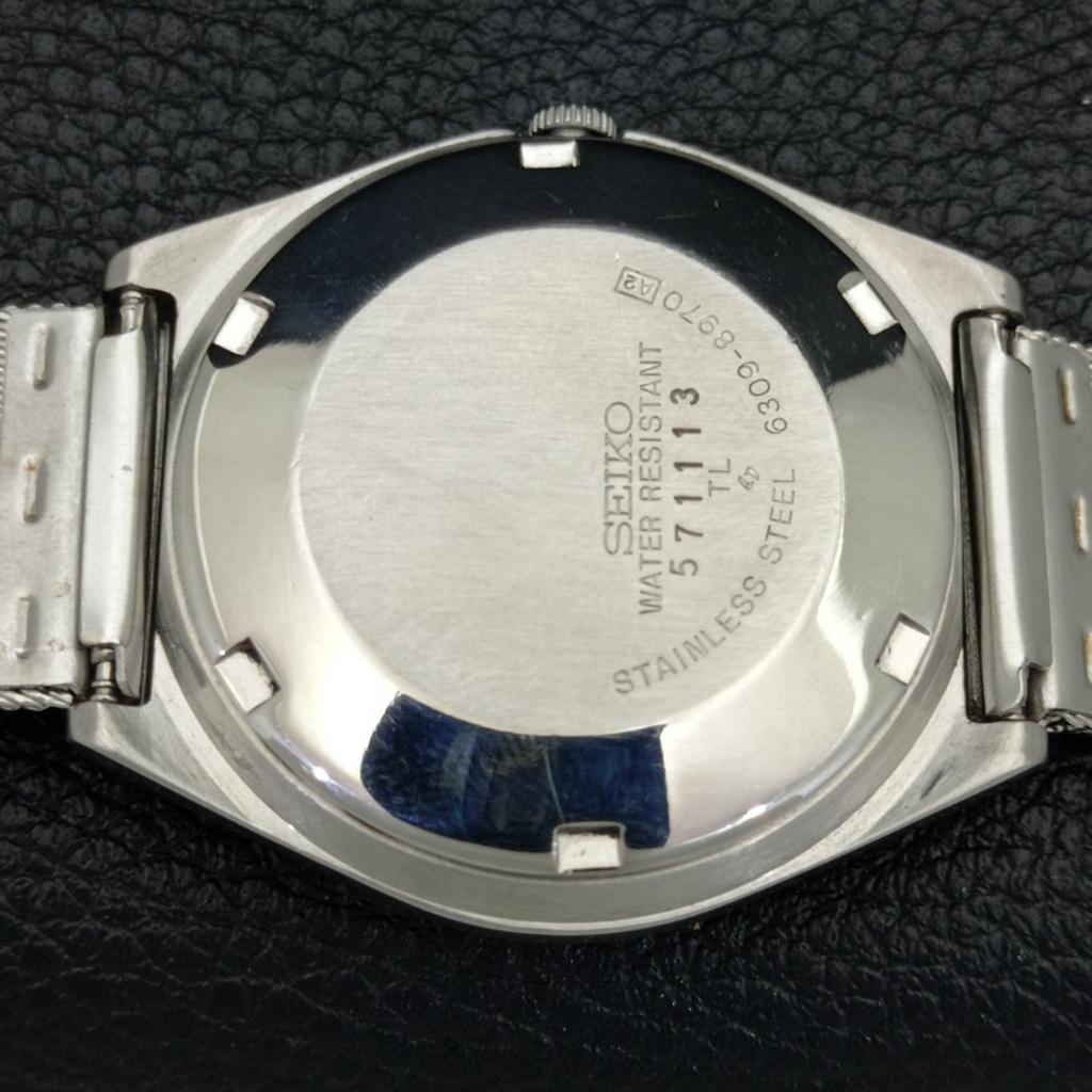 AUTOMATIC VINTAGE SEIKO JAPAN 6349A MENS GREEN COLOR DIAL WATCH A700492-5 R203-a700492