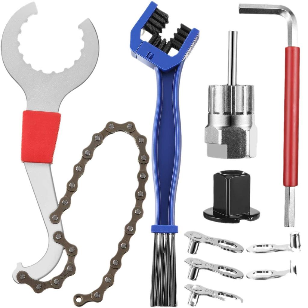 Mountain Bike Chain Tool Set: Chain Wrench, Breaker, and Magic Buckle Pliers