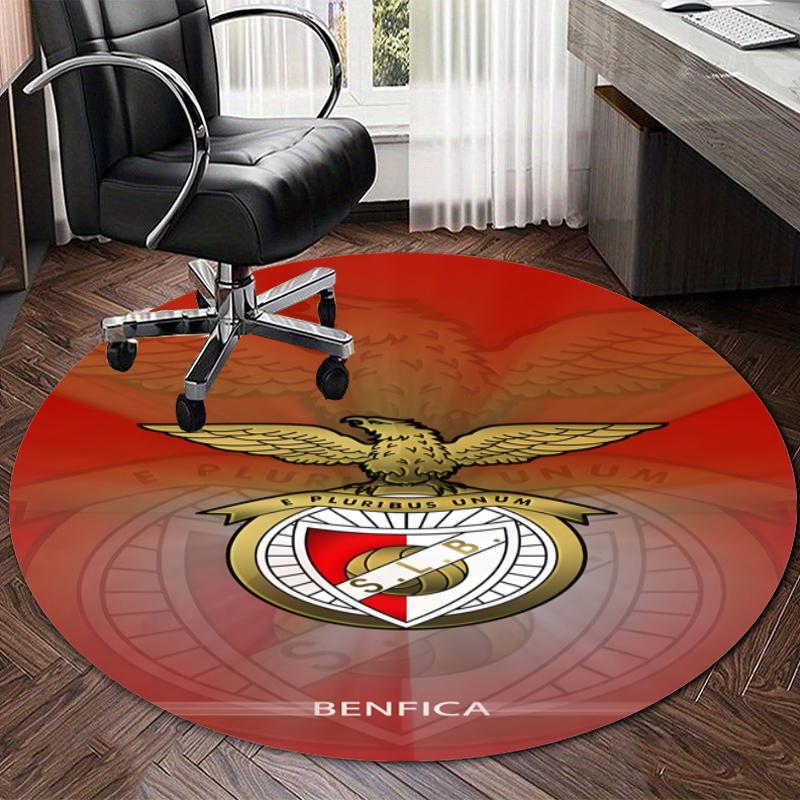 Personalized B-Benfica Round Chair Office Rug - Perfect for Mat, Office Chair & More - Ideal Gift for Birthdays and Holidays