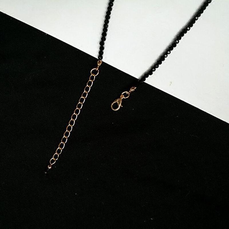 Marchio di moda Semplice Perline Nere Collana Corta Gioielli Femminili Donne Choker s Bijoux Femme Signore Festa 2024