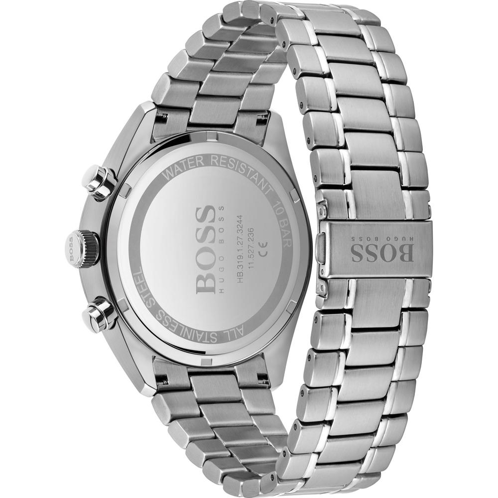 BOSS Champion Blue Dial Silver Stainless Steel Bracelet Men's Quartz Watch 1513818