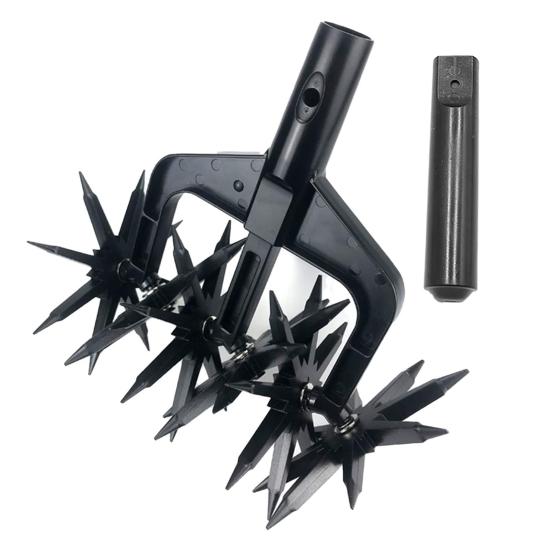 

Роторный культиватор, ручной садовый культиватор с зубьями, портативный рыхлитель почвы, универсальный садовый культиватор, роторный культиватор чёрный