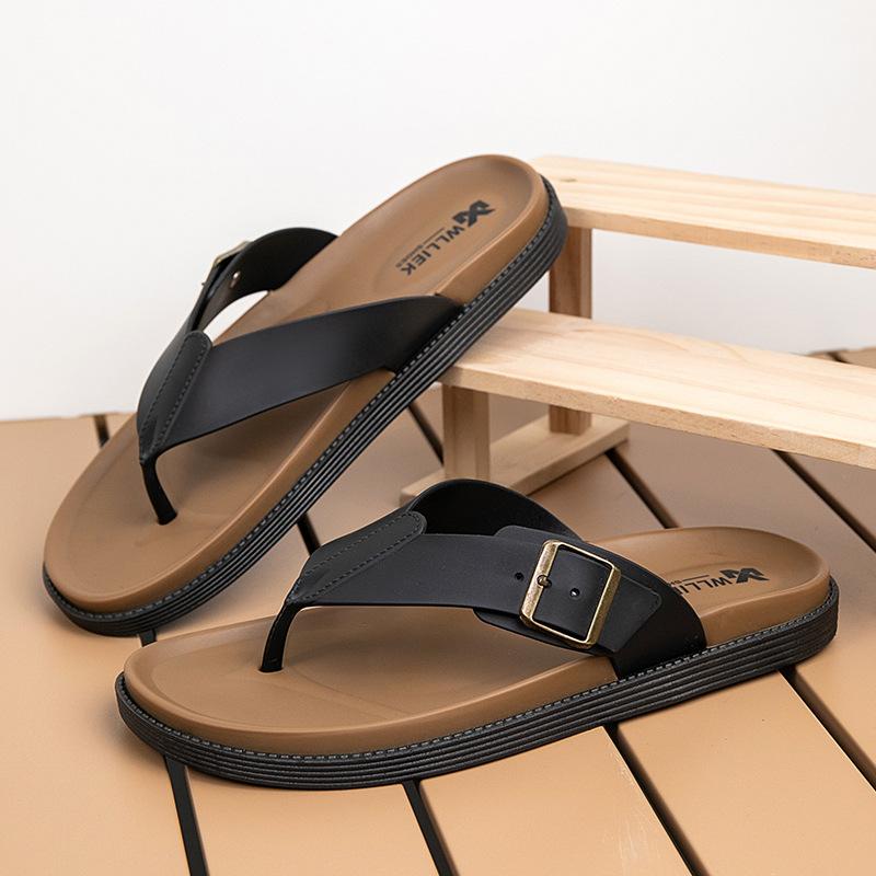 Flip-flops Outdoor Board Shoes for Home Use Thick-soled Outdoor Beach Shoes