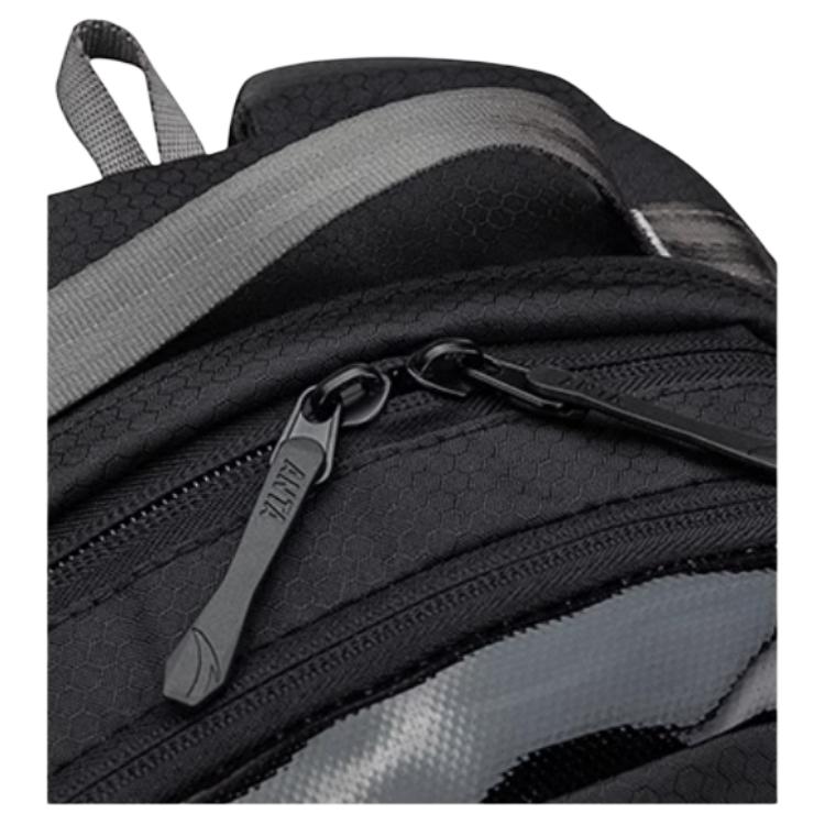 New Anta Polyester Backpack Unisex Black 192526163-1