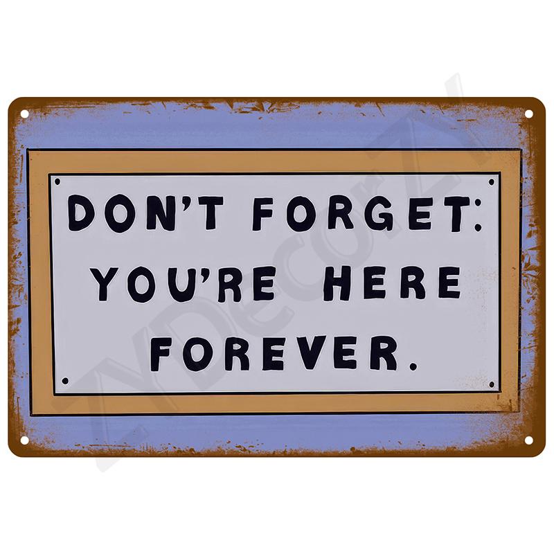 Vintage Metal Signs Plates Tin Sign Posters Man Cave Bar Retro Wall Art Mural Outdoor House Bathroom Home Room Decorations Decor