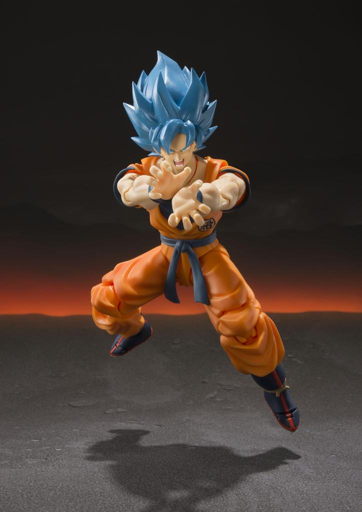TAMASHII NATIONS TAMASHII NATIONS Dragon Ball Super Saiyan God Super Saiyan Son Goku Ungefähr 140 mm große, bemalte, bewegliche Figur SHFiguarts -Super-