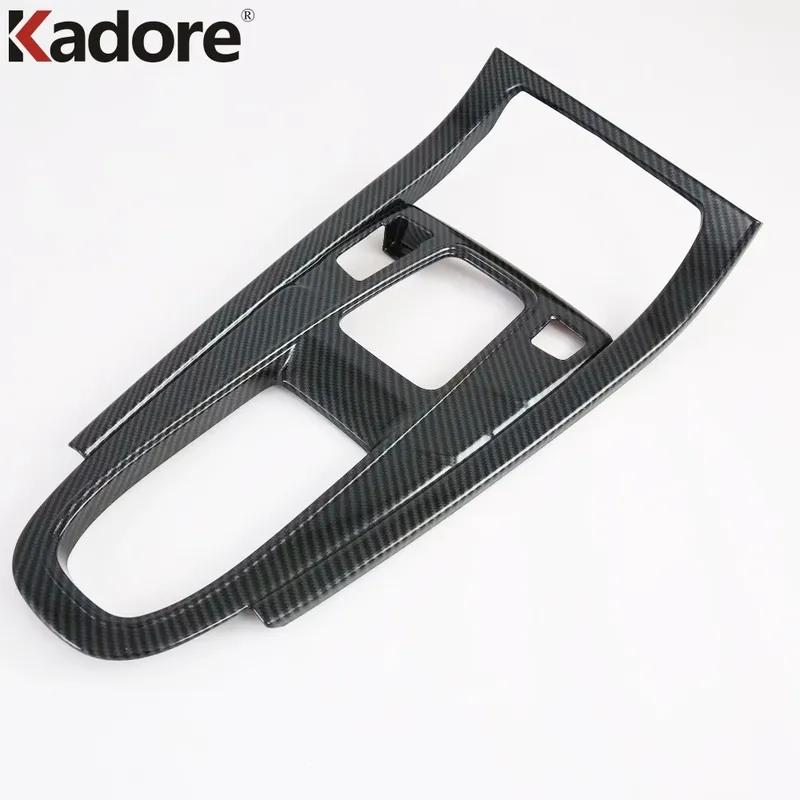 For Hyundai Cantus Creta Ix25   Carbon Car Console Gear Shift Box Panel Cover Trim Water Cup Frame Interior Accessories