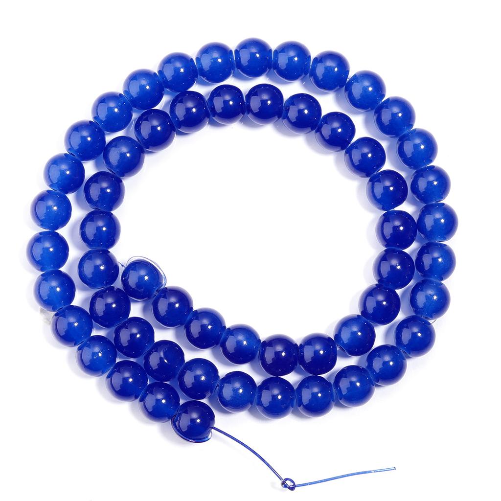 1 Strand 6/8mm Solid Color Glass Beads Loose Spacer Round Beads For Jewelry Making DIY Handmade Bracelet Necklace Accessories