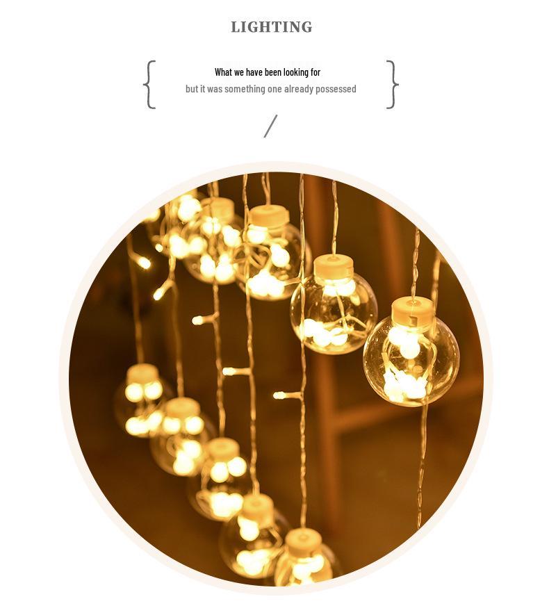 LED Fairy String Lights - Romantic Wishing Ball for Bedroom Decor