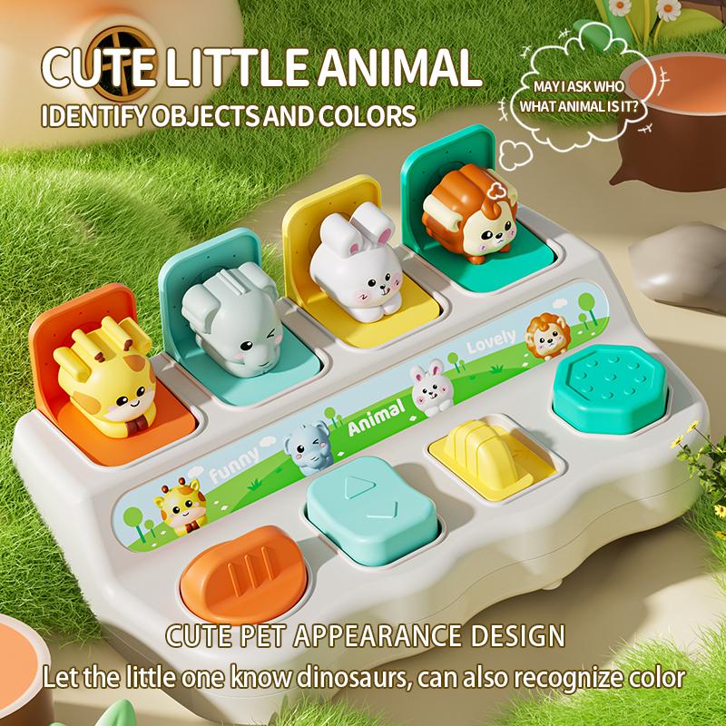 Button Learning-Focused Toys For 18 Month Infant Baby Pop Up Toy Montesorri Fine Motor Ability Coaching Press
