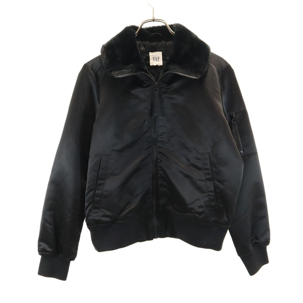 GAP Flight jacket S black Filling into cotton Women Used