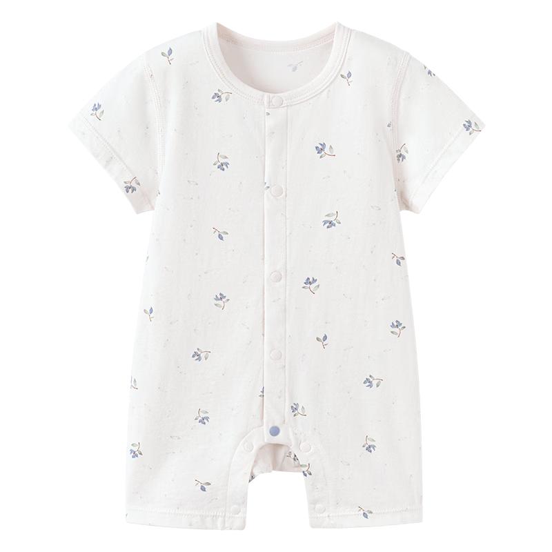 Babylove Unisex Summer Pure Cotton Short-Sleeve Romper 80