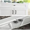 Butoane și Mânere din Aluminiu texturate/striate pentru Dulapuri și Sertare, Butoane pentru Dormitor, Accesorii Gri pentru Dulapuri