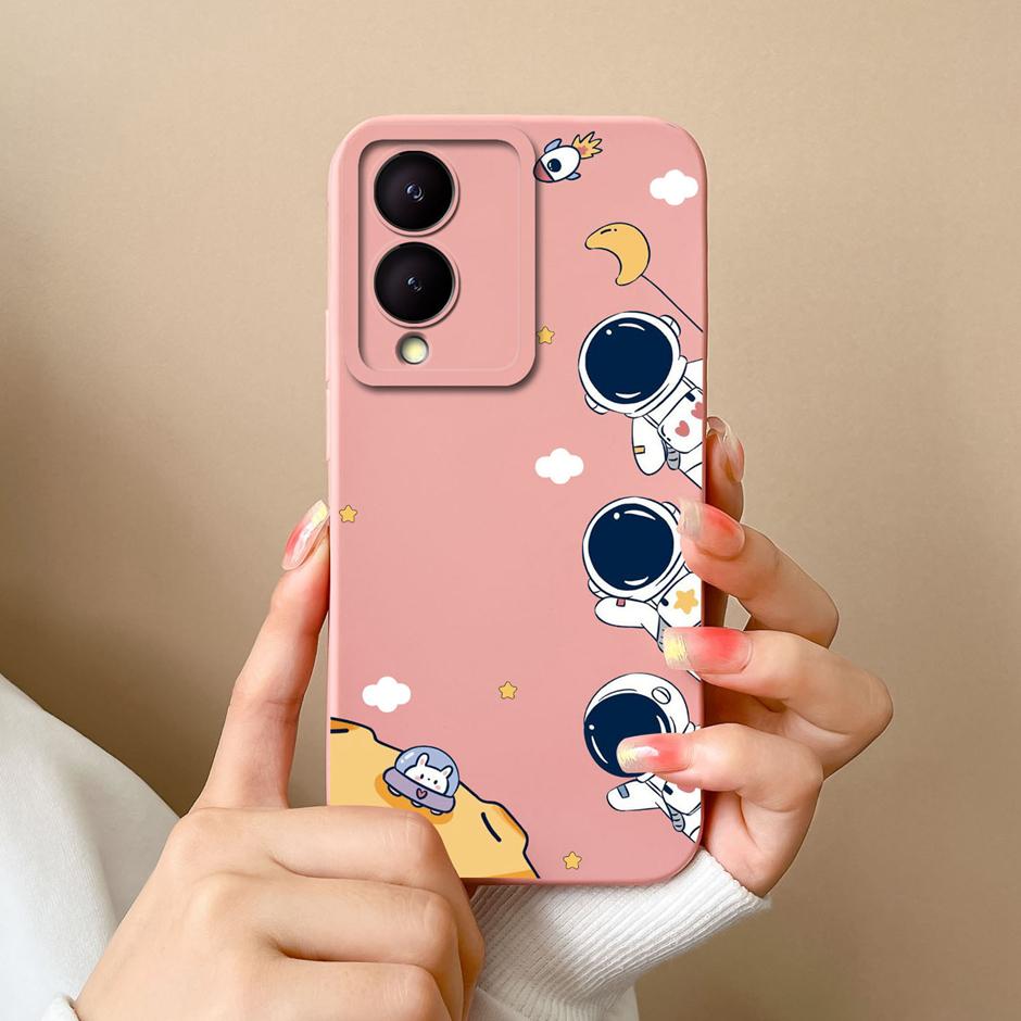 For VIVO Y17S 4G Phone Case Cute Sweet Girls Cartoons Matte Silicone Coque For VIVOY17S Y17s 4G High-quality New Design Funda